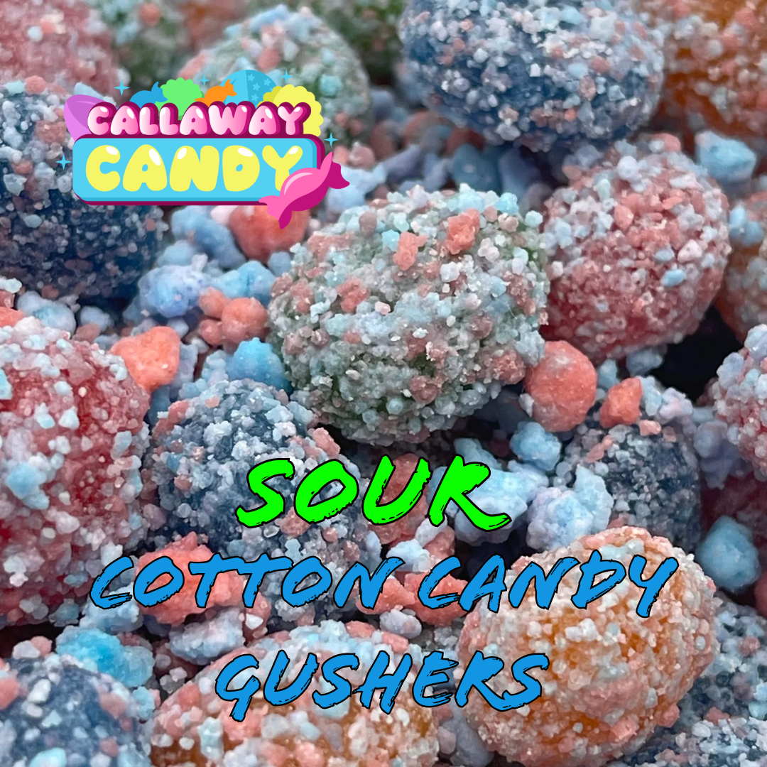 *SOUR* Blue Raspberry Cotton Candy Gushers