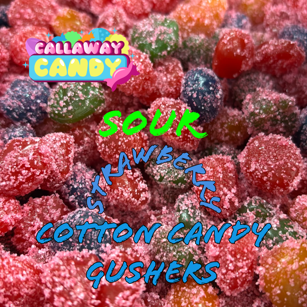 SOUR-Strawberry Cotton Candy Gushers
